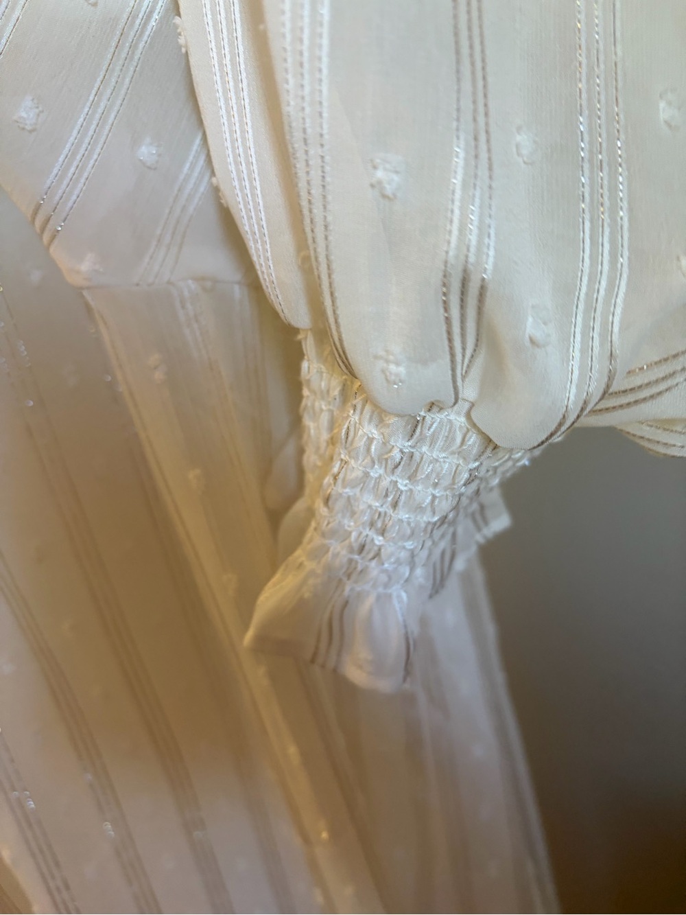 Torrid - Belle Isle Ivory Ruffle-Neck Blouse - Picture 3 of 9